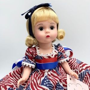 NWT Madame Alexander Doll American Flag Wendy